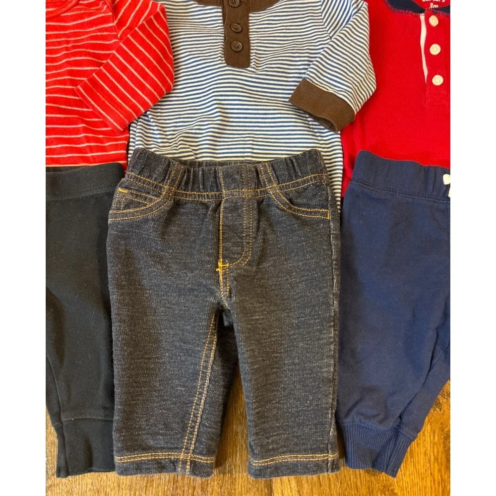 Baby Boy 3 Months Outfits Lot Jeans Pants Bodysuits Shirts‎ Clothes Bodysuits